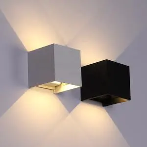 Sunled Aluminum 3W 6W Cube Outdoor Wall Lamp Light for Corridor Aisle Indoor Retro Led Lamp for Bedroom Living Room
