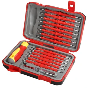 Good Quality 29 in 1 Electrician Screwdriver Set Isolated Chrome Vanadium Steel Screwdriver Set