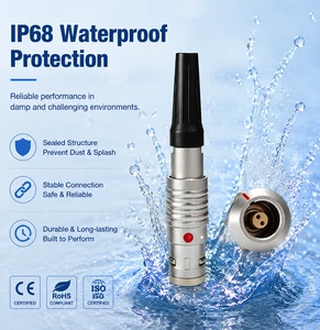 Series Waterproof Push-Pull Self-Locking Circular Connector Lemo Compatible Free Socket Docking Connector With Sheath