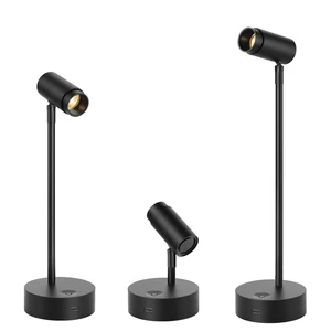 Modern Aluminum Adjustable Lever Stand Exhibition Lighting Equipment with Neon Light for Exhibition Rooms