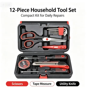 Multifunctional Household Tool Set12-108pcs Professional Hand Tool Kit Carbon Steel Hardware Combination Set with Hard Case