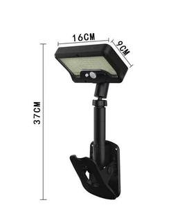 2025 Solar Sensor Light Horizontal Clamping and Vertical Clamping Clip Light IP65 Waterproof Wall Lamp Garden Courtyard