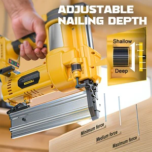 Factory Supply 18-20V Brushless Nail Gun F10-F50 Electric Brad Nailer for Industrial DIY Carpentry Roof Ceiling Decoration