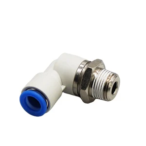 KSL Series Rotary Pneumatic Fittings, Ball Bearing Connector for High Speed Rotation