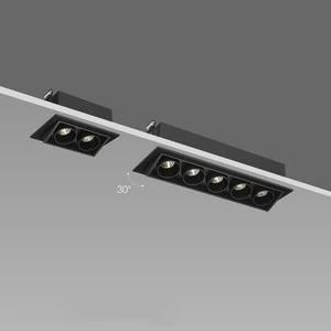 Modern Design Indoor LED Ceiling Lamp Recessed Downlight with Adjustable Grille Spotlight Aluminum Body New Release Dot Light