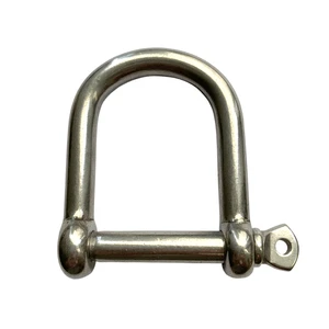Marine Grade European Type Mining Rigging Hardware Heavy Duty Stainless Steel Wide Dee Shape Load Screw Pin Anchor Chain Shackle