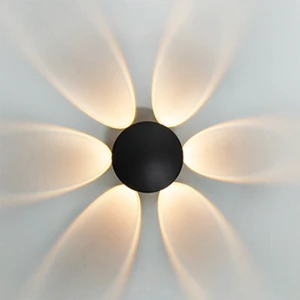 4W 6W 8W Flower Wall Lamp New Led Wall Sconce Modern Minimalist Outdoor American Living Room Moisture-proof Waterproof Wall Lamp
