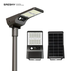 SRESKY High Brightness 3000LM Motion Solar Street Light Lampione Stradale Solare Street Lamp with Solar Panel