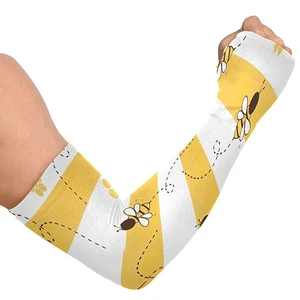 Unisex High-quality Spandex/Polyester Cooling UV-Proof Quick Dry Breathable Cycling Arm Sleeves Custom Logo Summer Outdoor