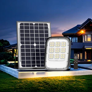 LED Solar Floodlights Outdoor Floodlights Aluminum Ip65 Waterproof Projector 100w 200w 300w Garden LED Solar Floodlights