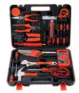 Hardware Tool Set Multimeter Electrician Set Electrical Computer Maintenance Hand Operated 35-Piece Hard Case OEM 45# Carbon