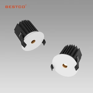 15W Modern LED Recessed Ceiling Light Aluminum Housing Anti-Glare Dimmable Downlight Pinhole Decorative Indoor Ambient Lighting