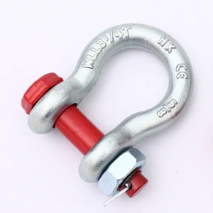 Heavy Duty US Type Drop Forged Galvanized Adjustable Safety Bolt Pin Bow Shackle G2130 Shackle