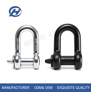 Heavy Duty Lifting Shackle Forged Carbon Steel Galvanized with Safety Bolt Pin 0.5T-25T WLL for Mining Rigging & Towing