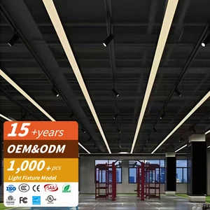 RONSE Aluminum Alloy Modern Minimalist IP20 Rated 5-Year Warranty Dimmable Recessed Surface Pendant Suspension Linear High Light