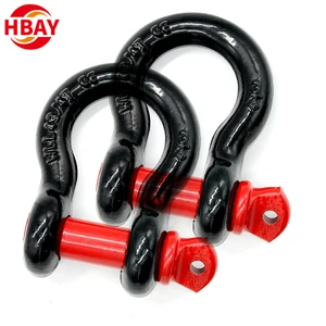 Factory Price Wholesale Heavy Duty D Shackle Rugged 1/2 Inch D Ring Shackle Bow Shackle for Trucks Trailers