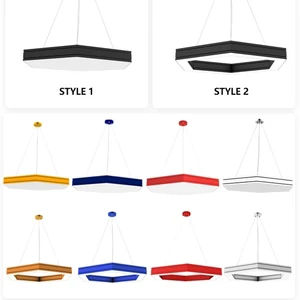 High Light Efficiency Modern Indoor Linear Pendant Light Office Mall Led Linear Light PendantLights