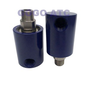 12bar 2500RPM Cooling Oil Water High Speed Rotary Swivel Joint 3/4 Inch Thread 180 Degree C Aluminum Rotary Fitting HD-20