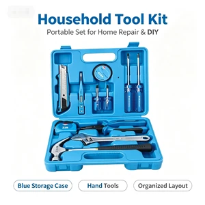 Portable 21-Piece Household Electrical Tool Set Mini Hand Kit with Stainless Steel & Plastic Adjustable Wrenches Gift Pack OEM