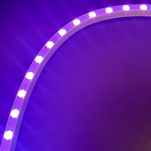 Lqx2018 24v Dc 24w Ip67 Dmx512 Smart Dimmable Rgbw Architectural Contour Lighting Flexible Neon Strip Outdoor Wall Washer Light