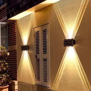 Outdoor Solar Wall Washing Lights IP65 Waterproof Decorative Lights in the Courtyard Garden Villa