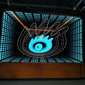 Custom 3D Infinite Mirror Neon LED Light Effect Electronic Signs Ambient Decorative Cabinets With Free Design