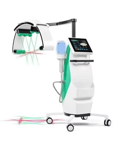 532nm Green Red LED Light Standing 10D Fat Removal Machine for Face Body Slimming Contouring Feet Care AU Compatible Touchscreen