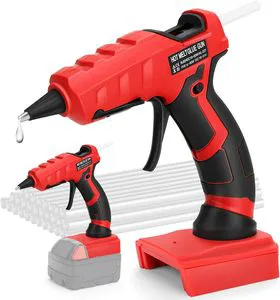 Peaktop Cordless Hot Glue Gun for Milwaukee 18V M18 Battery, Hot Glue Gun Kit