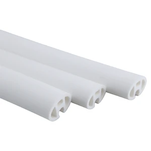 Custom Oval Silicone Profile Tube with Cable Groove Protective Sleeve for LED Table Lamp Wiring Manufacturer