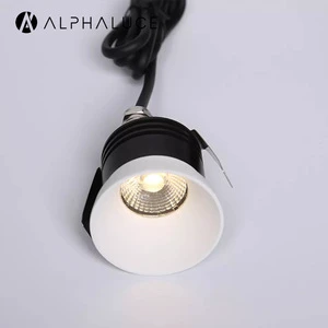 Reflective Cup Interchangeable Color Anti-glare Aluminum Alloy 3w Trimless Small Trim Led Ceiling Cob Recessed Light Downlight