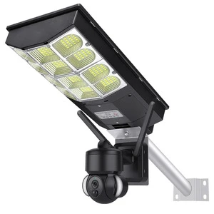 Solar Street Light 4G Camera 3MP HD Outdoor Night Vision Remote IP65 Outdoor Solar Street Light With Camera