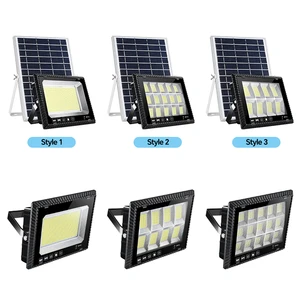 Solar Rechargeable Wireless Floodlight Dusk to Dawn Solar LED Sensor Flood Light Outdoor Street Light