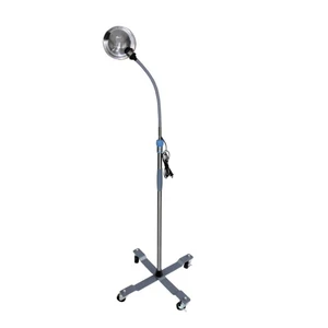 Stainless Steel Lamp Adjustable 4 Wheels Instrument Reflective Lamp Medical Lamp