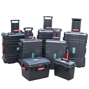 LAOA Advanced Reinforced Waterproof and Shockproof Outdoor Portable Trolley Safety Toolbox for Precision Instruments and Tools