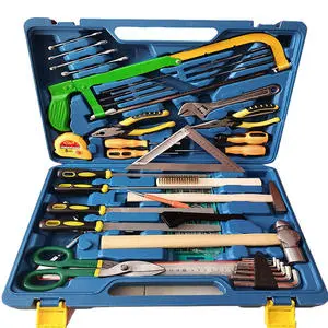 Household Woodworking and Electrician Tool Set with Hard Case Hand Powered OEM