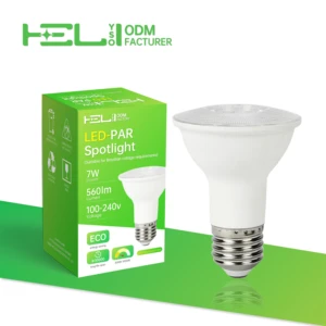 PAR38 7W LED Spotlight Bulb E27 Base 3000-10000K High Brightness Aluminum Reflector Lamp For Indoor Lighting