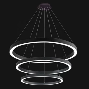 Oval Shaped LED Light Ring Linear Aluminum Alloy Profile Lighting For Home Office