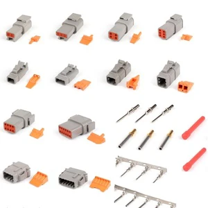 CE Rohs Approval 2/3/4/6/8/12pin IP68 Waterproof Deutsch Dtm Series Auto Connectors From Connector Supplier