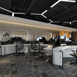 110v-240v Long Strip Led Industrial Recessed 30w Profile Aluminium Led Linear Light With Lens
