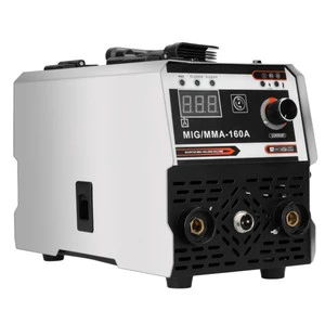 Portable 2-in-1 MIG/MMA-160A Welding Machine Gasless MIG Welder with 0.8mm Solid Wire