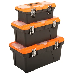 Kinbox 3pcs Multi-Function Toolbox Maintenance Hand Tool-Held Portable Hardware Garage Storage Boxes Repair Tool Box Case