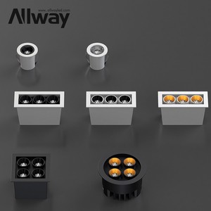 ALLWAY Hot Sale Color Changing Aluminum Track Light Show Room Counter LED Spotlights