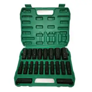 Oem High Quality Pneumatic Air Gun Extended Sleeve 20 Piece Set Auto Repair Sleeve Set Home Repair Hand Tool Sleeve Set