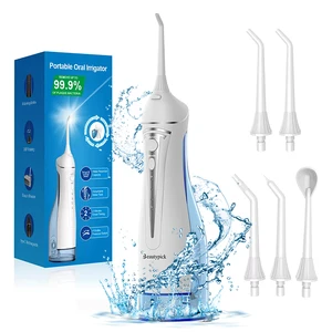 Water Pick IPX7 Waterproof Rechargeable Cordless Electric Portable Jet Teeth Cleaning Dental Floss Oral Household Hotel