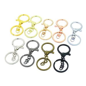 High Quality Swivels Hook and Lobster Clasp Keyfobs Metal DIY Keychains Accessories Hanging Buckle Keyring.