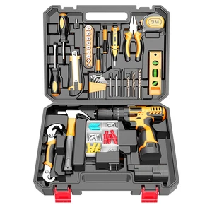 Customized Multifunctional Power Drill Combo Kit Household Electrician Tool Set Machine Tools Box Bag Packaging