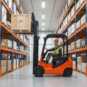 Free Shipping 2.5tons Batteries Seat Driving High Reach Articulated Stacker Electric Forklift For Logistic Hub