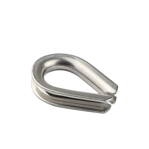 Stainless Steel 304/316 Highly Polished Grinding Cable Rope Fittings Thimbles Rigging Hardware Wire Guangdong Carton