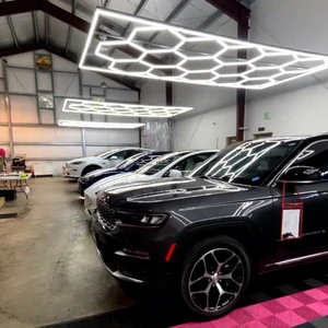 Easy Install High CRI Garage Hexagonal Work Car Workshop Detailing Light