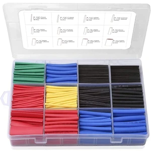 Hot Sale 127pcs/bag 2:1 Insulated Sleeving Tubing Set Black Heat Shrinkable Tube Kit